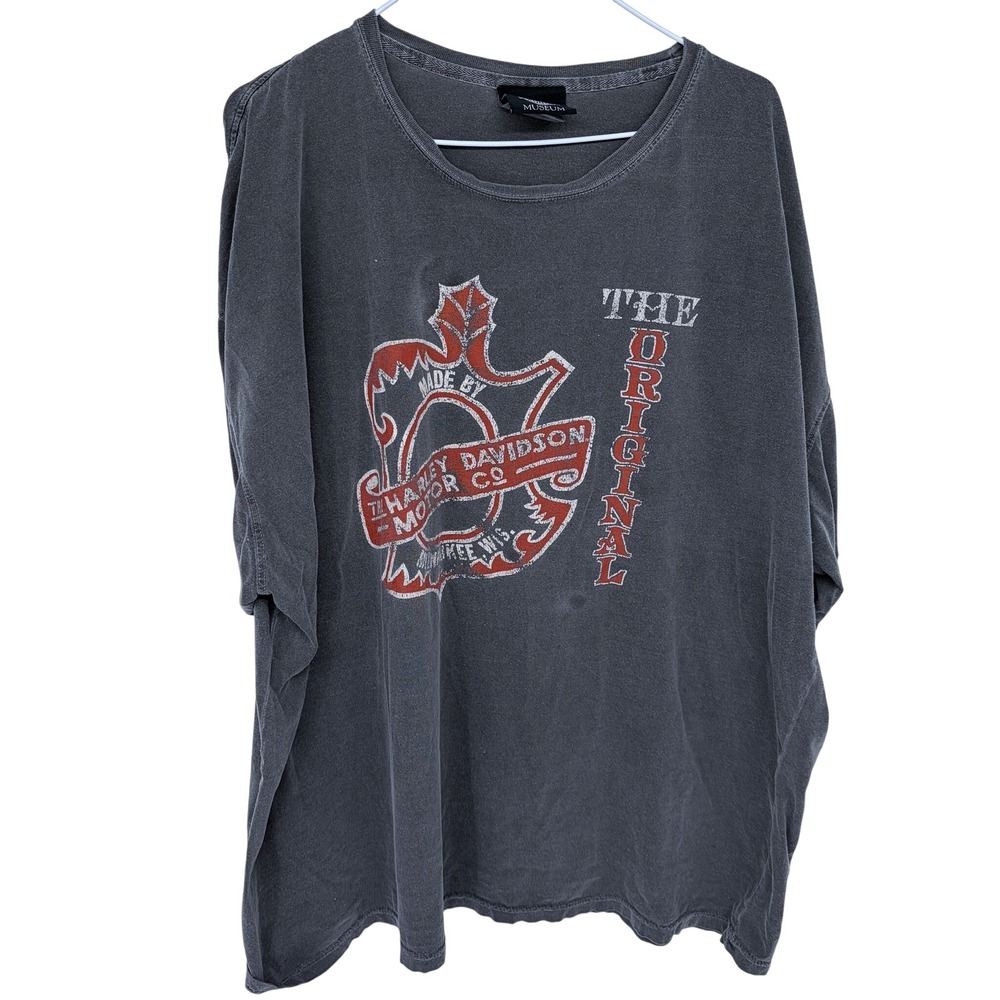 Gray Harley Davidson Motorcycles Museum Graphic T Shirt 3XL Biker‎ Milwaukee, WI